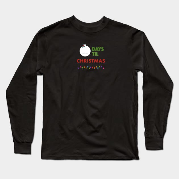 Countdown to Christmas. Christmas calender Long Sleeve T-Shirt by GULSENGUNEL